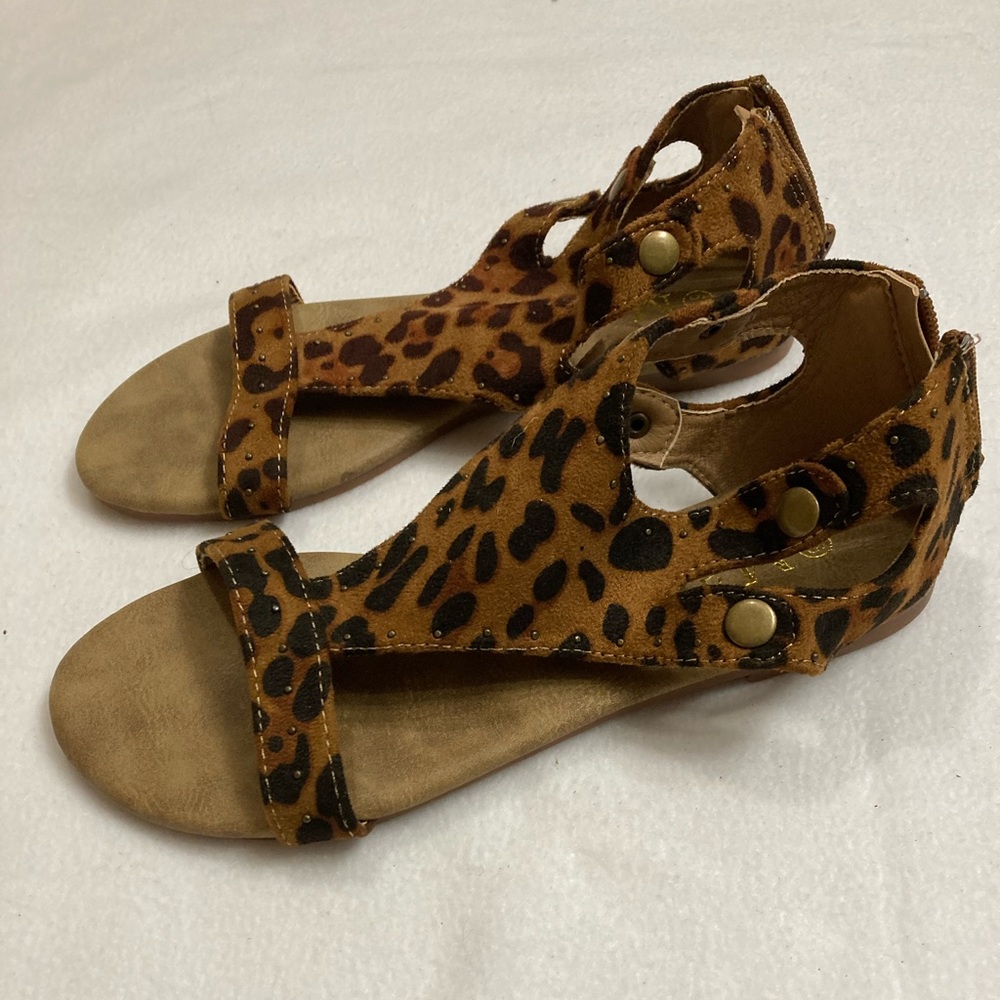 Mata brand leopard sandals. Never worn.